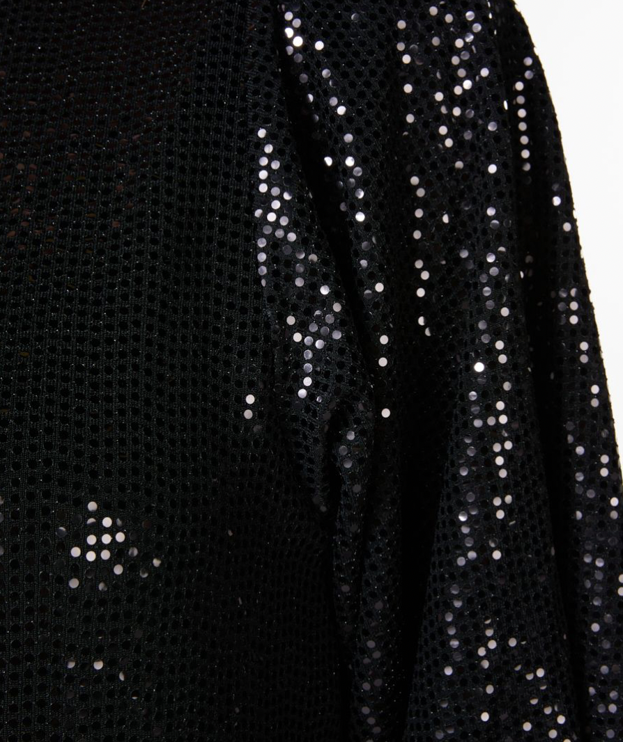 Esqualo- Sequin Stretch Dress in Black