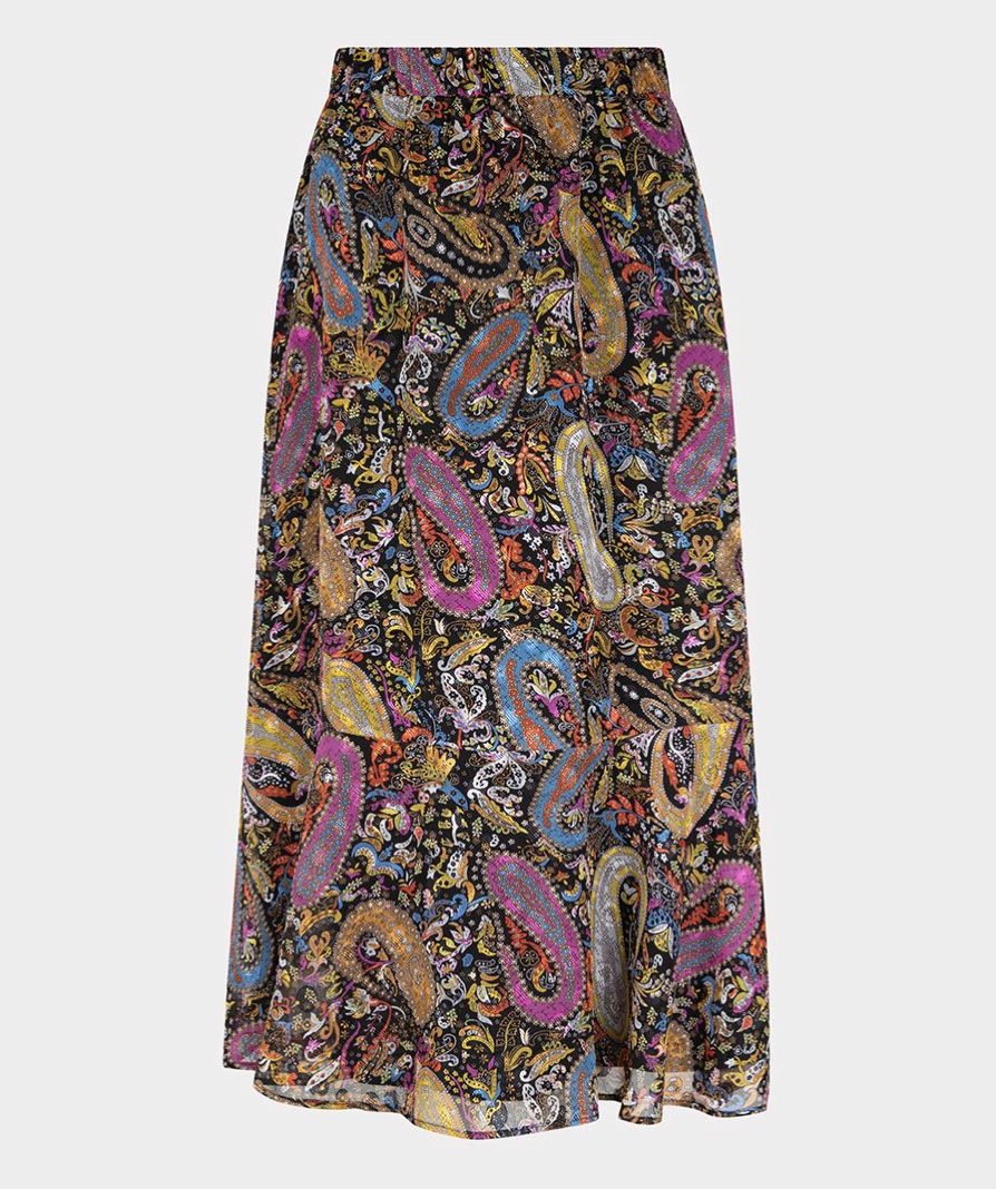 Esqualo- Midi Skirt in Paisley Party