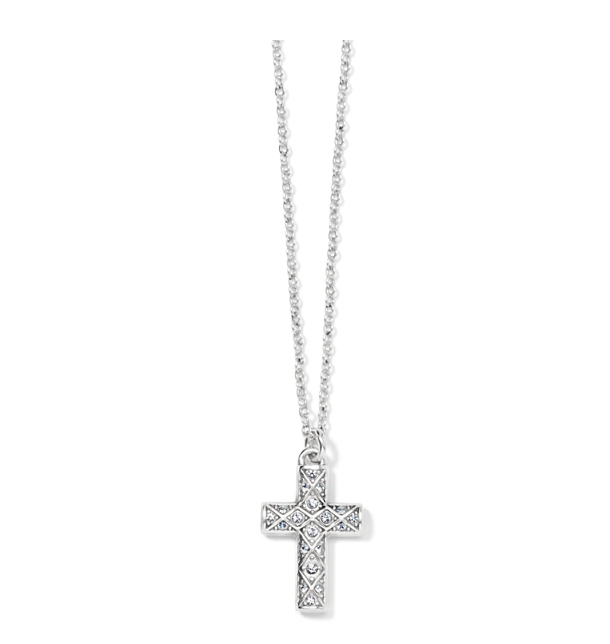 Brighton- Diamond Cross Necklace