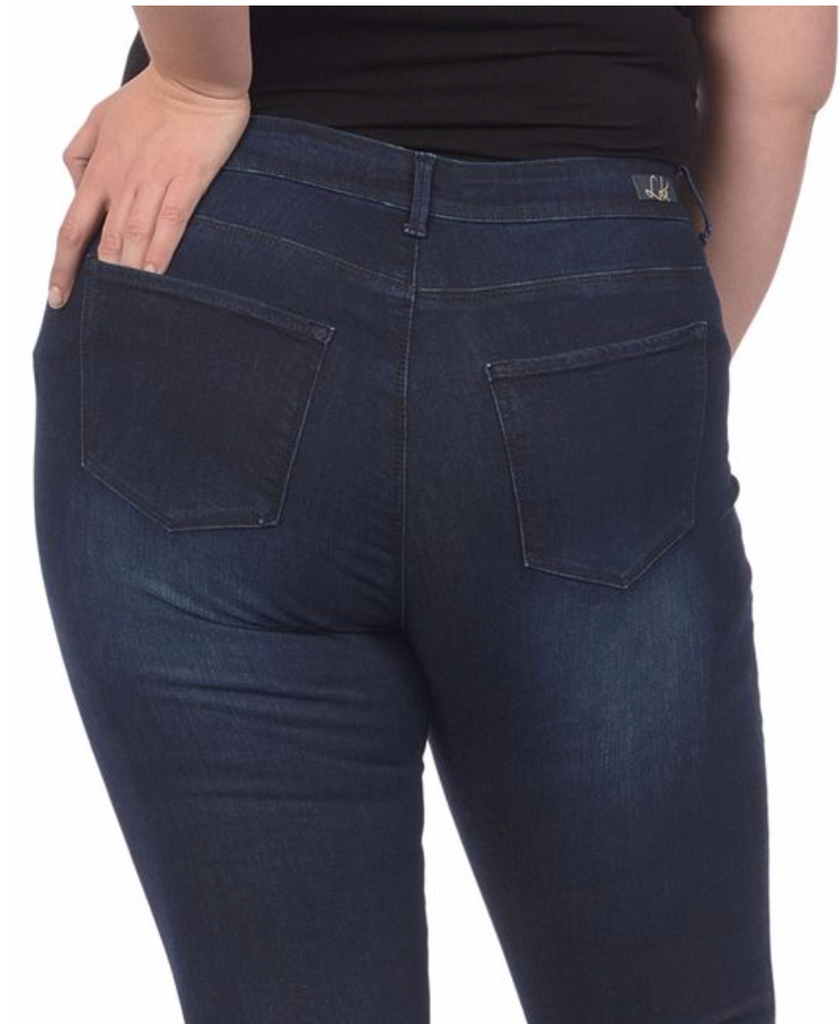 Lola Jeans- Blair Mid Rise Skinny in Midnight Blue