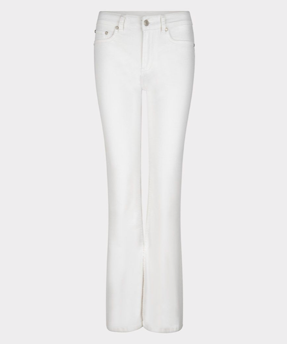 Esqualo- Flare White Denim