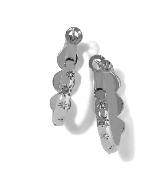 Brighton- Halo Gems Trio Hoop Earrings