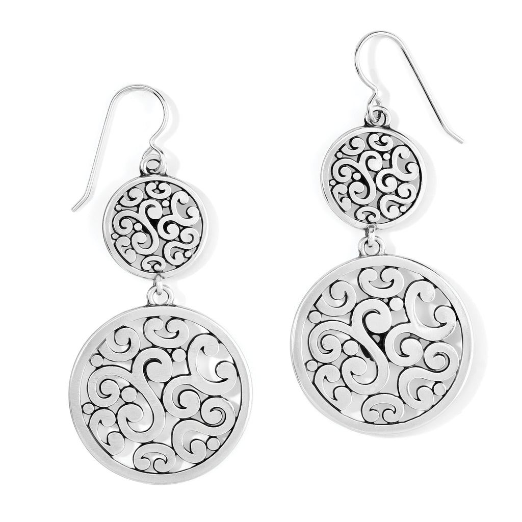 Brighton- Contempo Medallion Duo French Wire Earrings