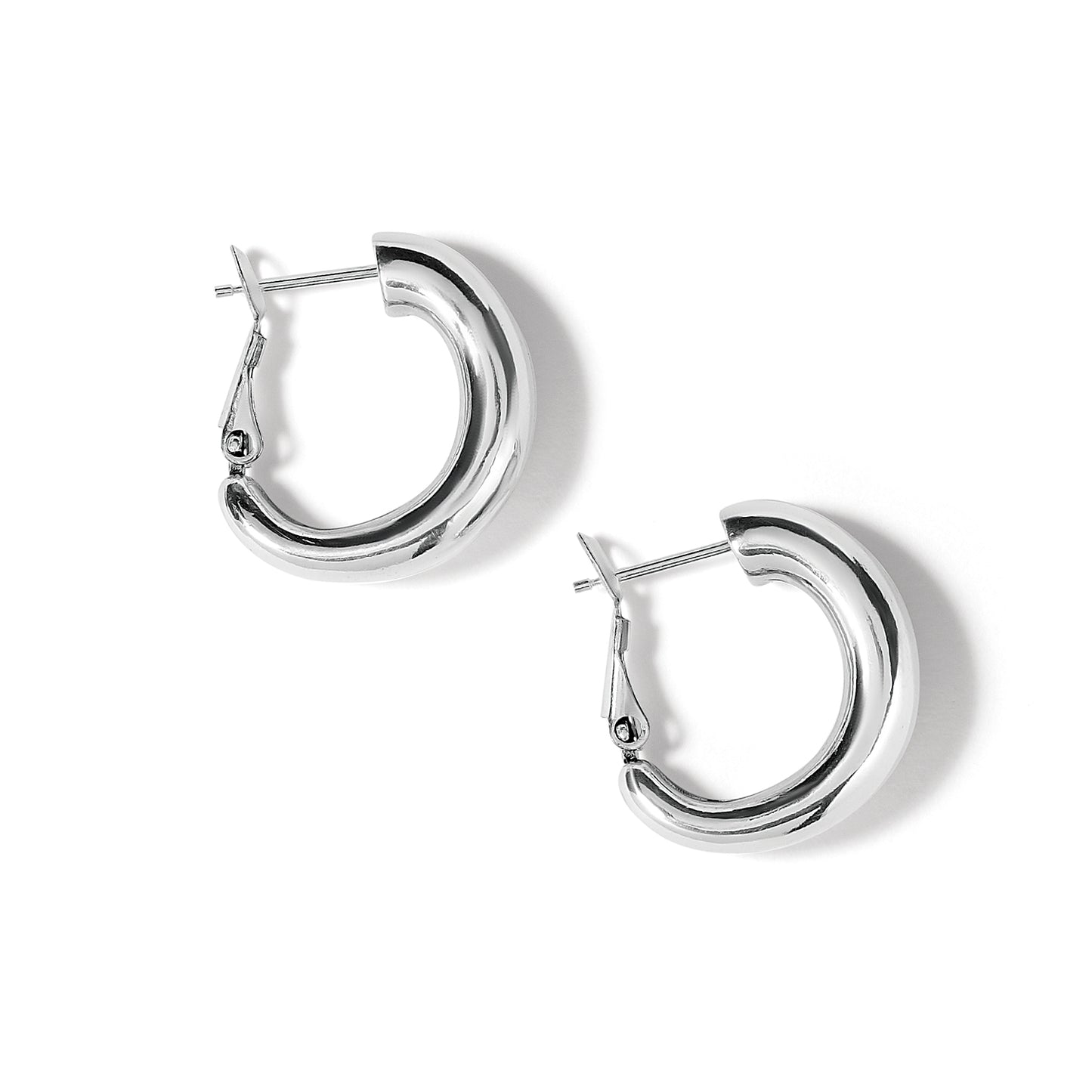 Brighton- Pretty Tough Groove Leverback Hoop Earrings