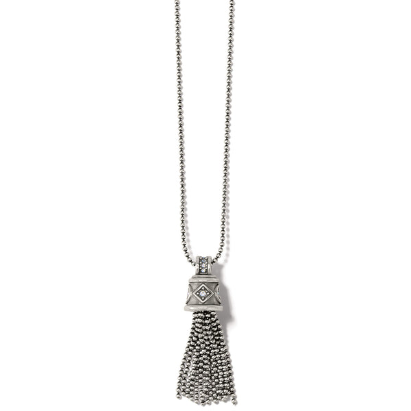 Brighton- Meridian Zenith Silver Tassel Necklace